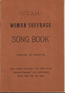 Cover of the Utah Woman Suffrage Song Book