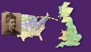 Video thumbnail - a photo of Martha Hughes Cannon in front of a map and trail from the U.S. to England